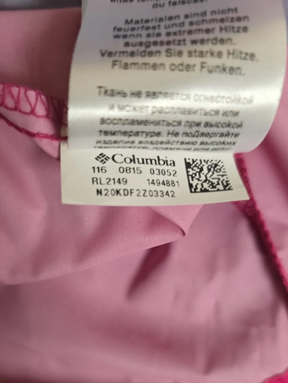 Columbia Lightweight Rain Jacket Hooded Pink Size [Insert Size S